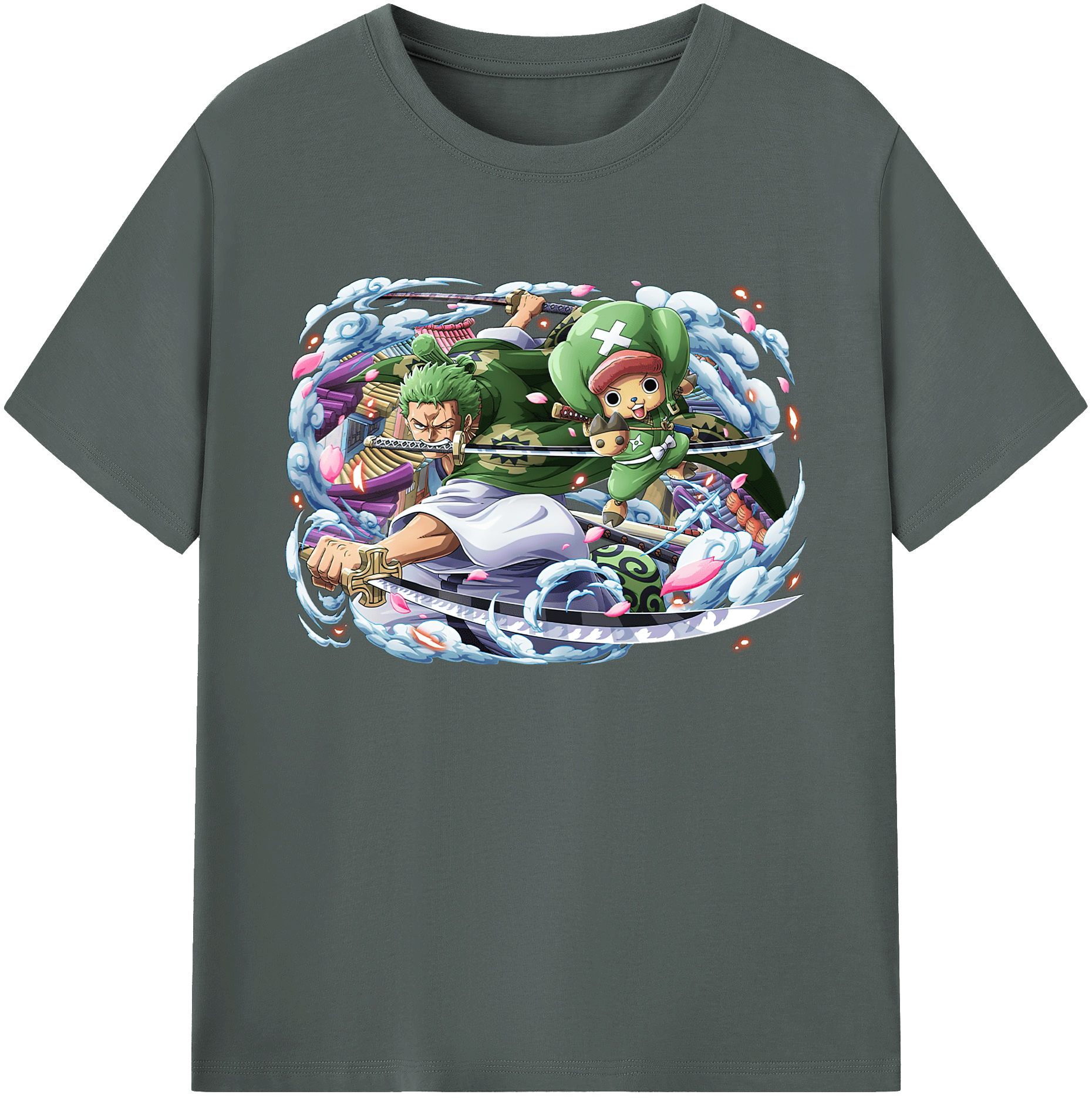 ワンピース ロロノア・ゾロ ONE PIECE Roronoa Zoro 綿100％ メンズ半袖Tシャツ｜肌触りやわらか＆通気性